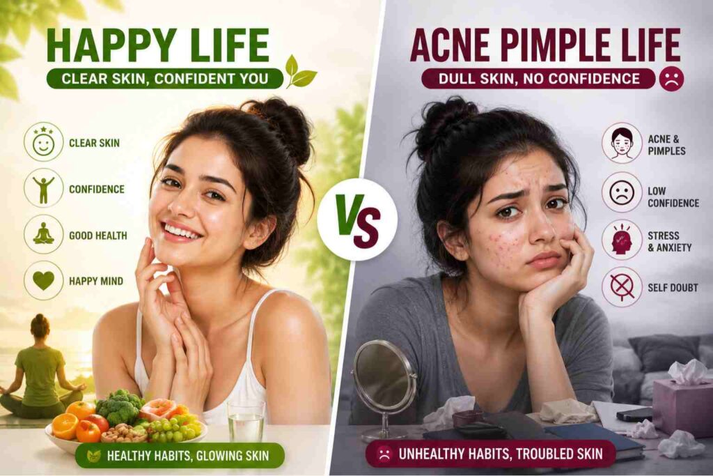 Acne Pimples Kya Hote Hai Karan Lakshan Ayurveda Upar